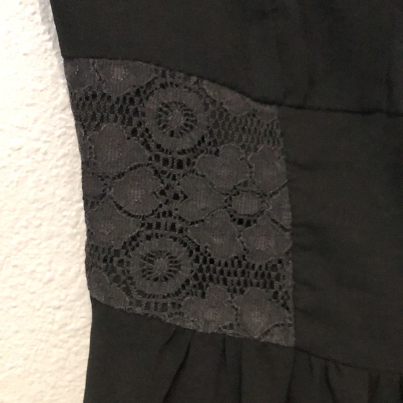 Romy dress Women's XS spaghetti strap black camisole slip dress lace detail EUC - Picture 4 of 12